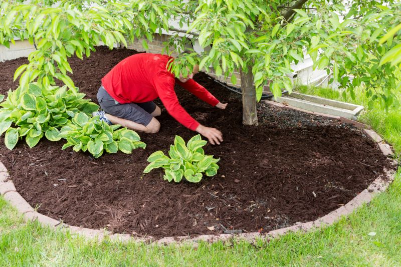 Red Mulch Installation in Ventura County, CA